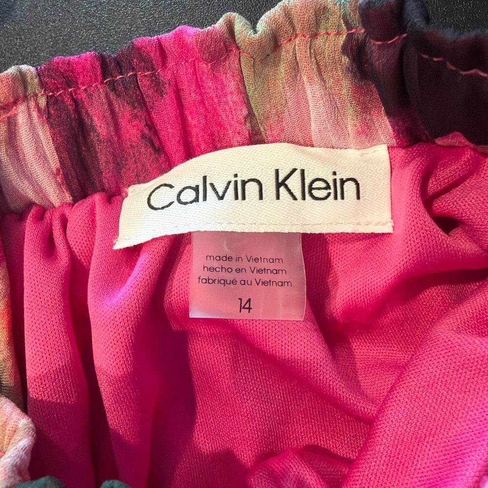 NWOT Calvin Klein Floral Sleeveless Maxi Dress, Women’s Size 14 - Picture 5 of 6